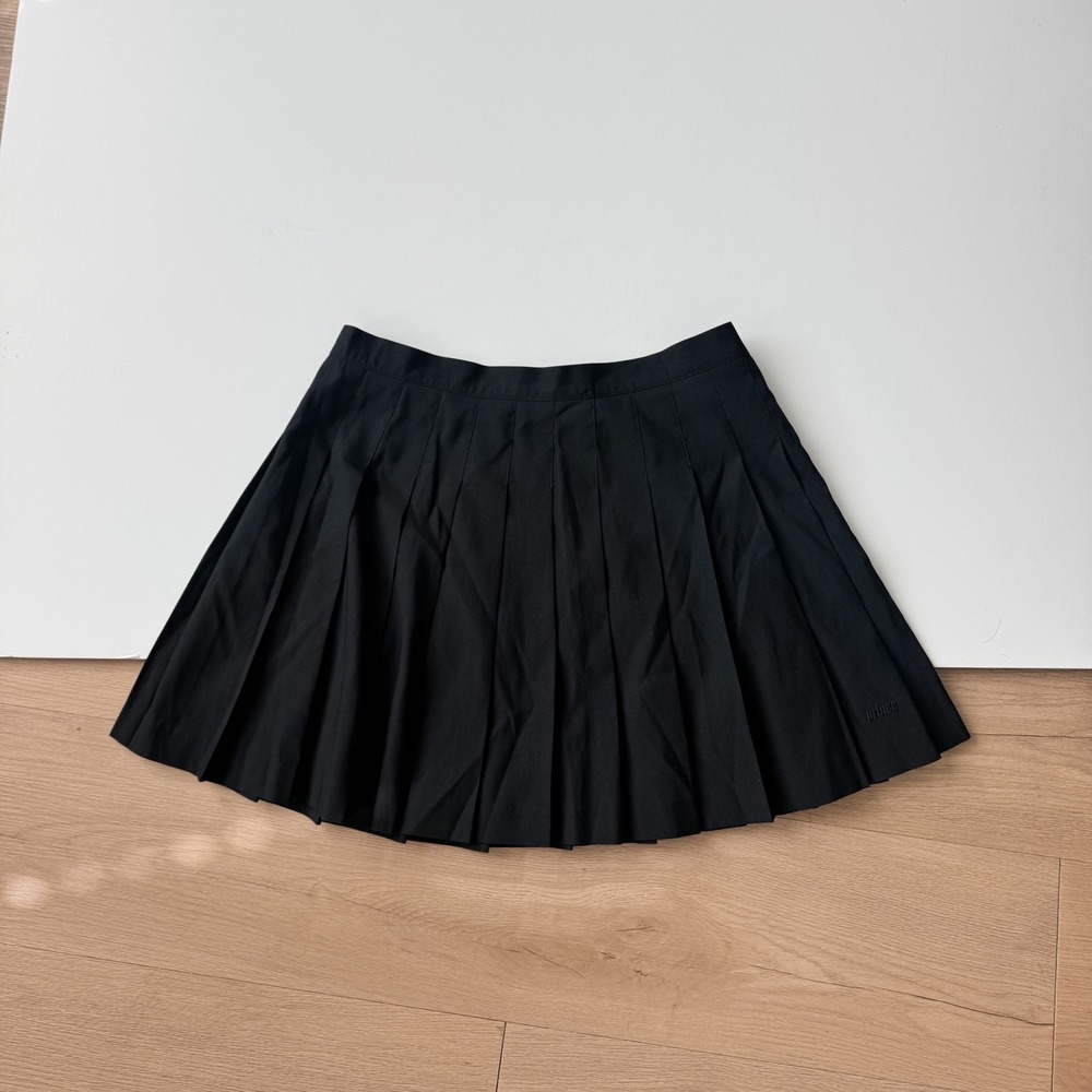 Prince Performance Apparel Black Pleated Tennis Skirt Preppy Mini Size 12